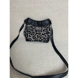 Nine West Leopard Animal Print Crossbody Handbag